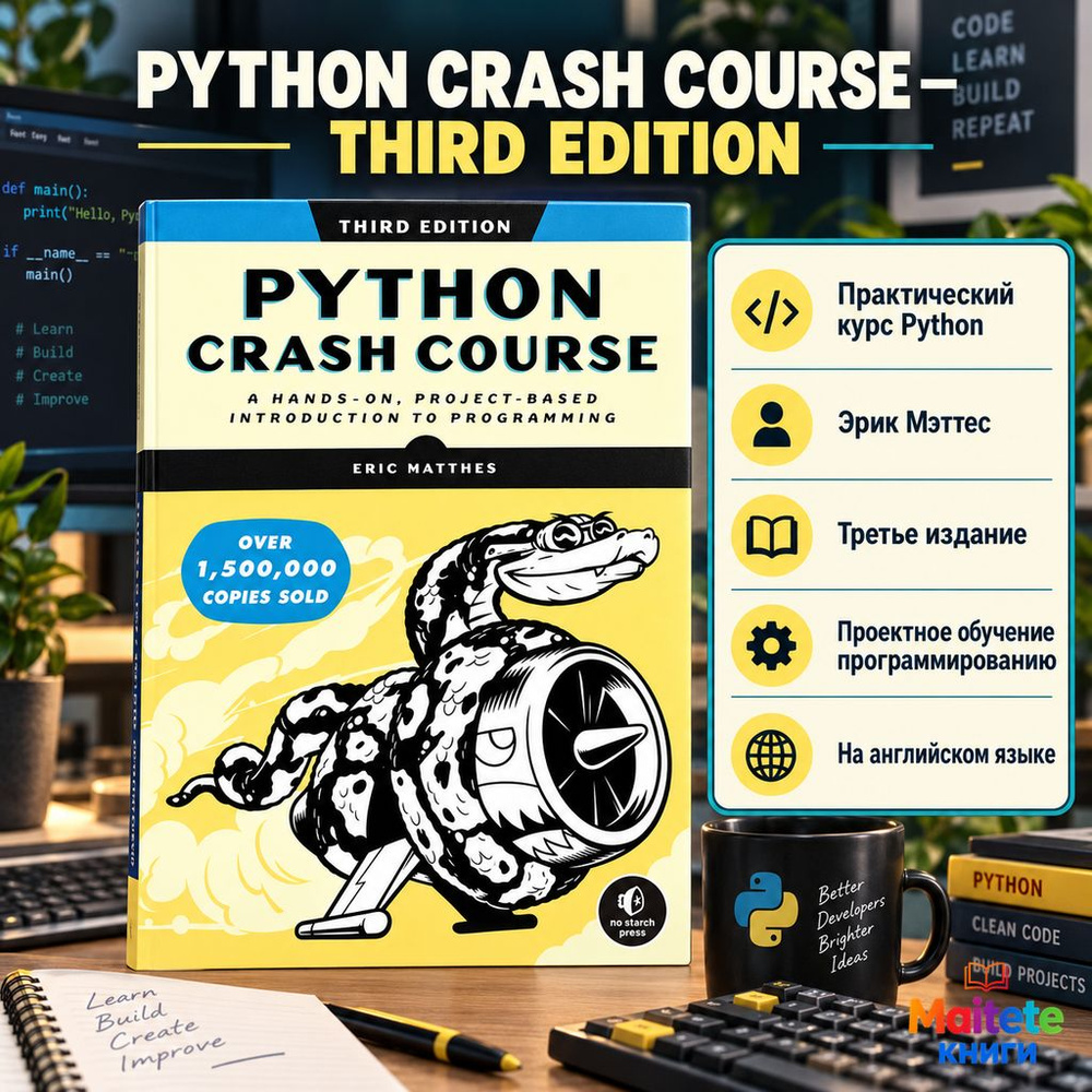 Учебник Python Crash Course, 3-е издание #1