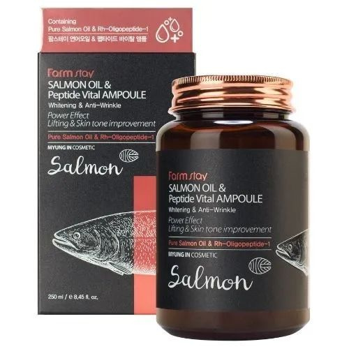 Сыворотка FS Salmon Oil&Peptide Vital Ampoule Многофункциональная ампульная сыворотка с маслом лосося #1