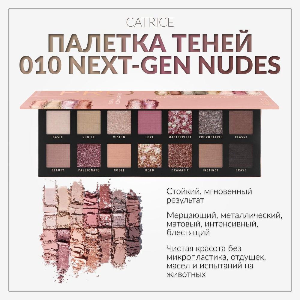 CATRICE, Палетка теней, Pro Next-Gen Nudes Slim - купить с доставкой по ...