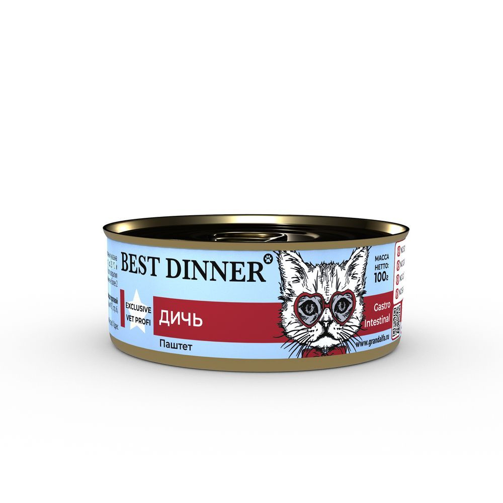 Best Dinner Exclusive Vet Profi Gastro Intestinal паштет для кошек ...