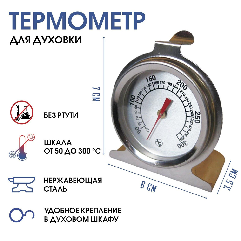 Кулинарный термометр Take It Easy, для духовки, Металл, Стекло купить по  низкой цене с доставкой в интернет-магазине OZON (796286123)