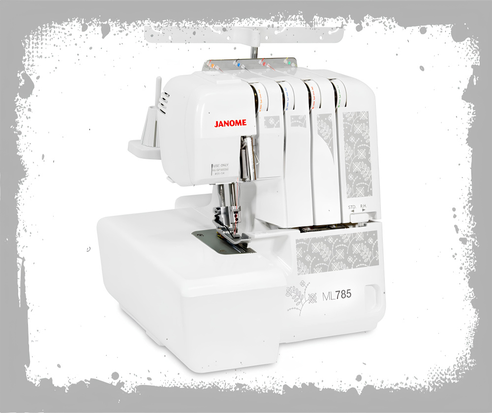 Janome Оверлок ML 785 2х ниточный, 3х ниточный, операций 19