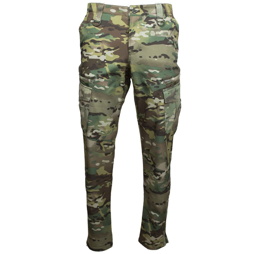 Тактические демисезонные зимние боевые брюки (штаны) в военном камуфляже спецназа Мультикам (Multicam). #1
