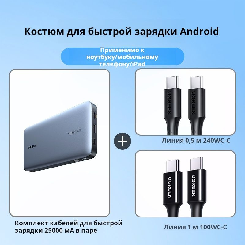 Внешний аккумулятор (Power Bank) Ugreen 25000毫安大功率 - купить по выгодным  ценам в интернет-магазине OZON (1430254724)