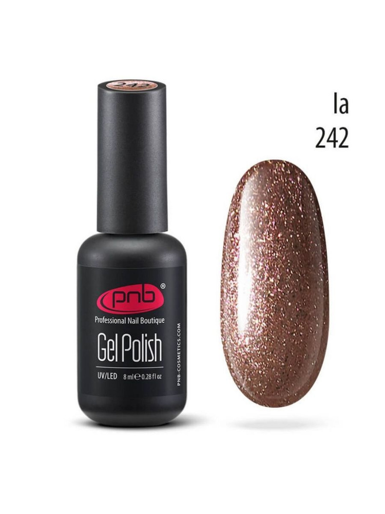 Гель-лак PNB 8 мл 242/Gel nail polish PNB 8 ml 242 #1