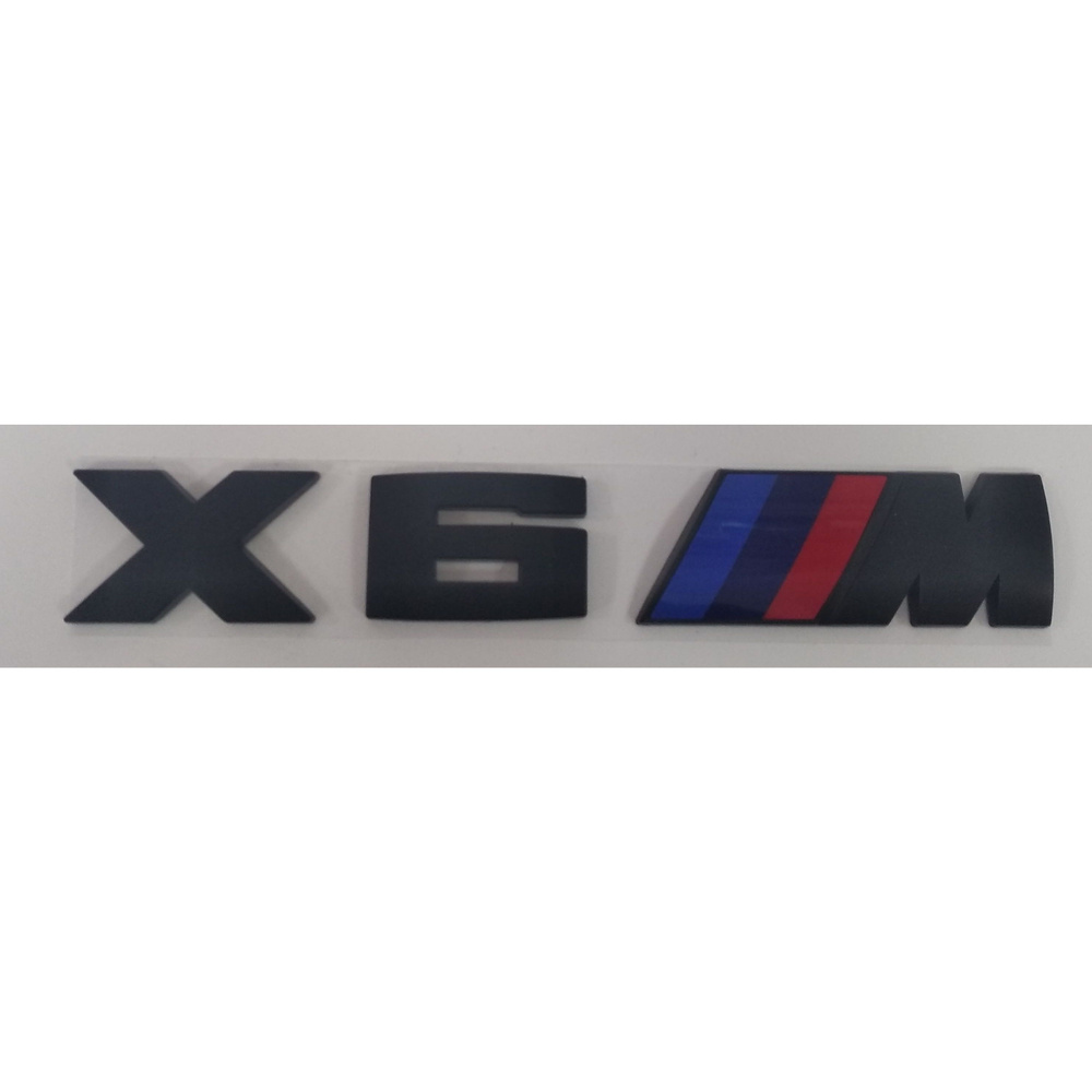 Эмблема наклейка шильдик на крышку багажника БМВ BMW "Х6 М" черный ...