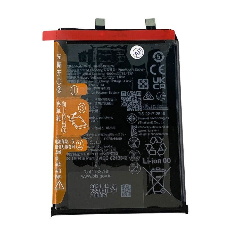 Аккумулятор ORIGINAL для Nova 9 SE JLN-LX1 (HB426493EFW, 4000 mAh) - купить  с доставкой по выгодным ценам в интернет-магазине OZON (1354345091)