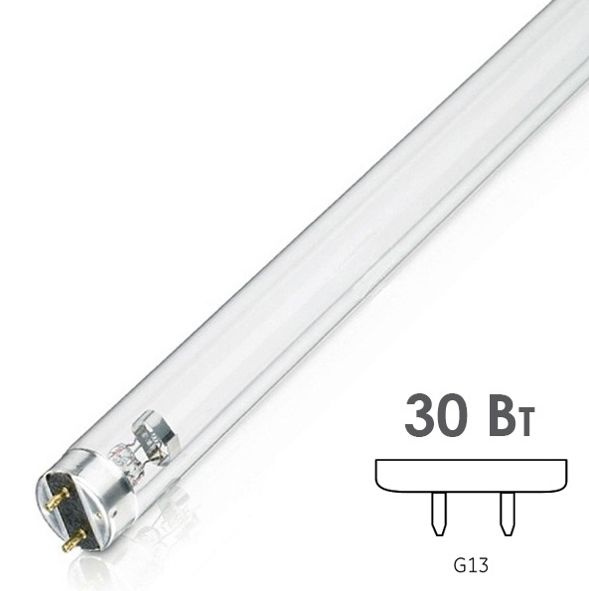 Лампа бактерицидная LightTech LTC 30W T8 G13 L895mm специальная ...