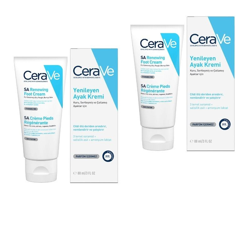 CeraVe SA Восстанавливающий крем для ног Renewing Foot Cream, 88мл ...