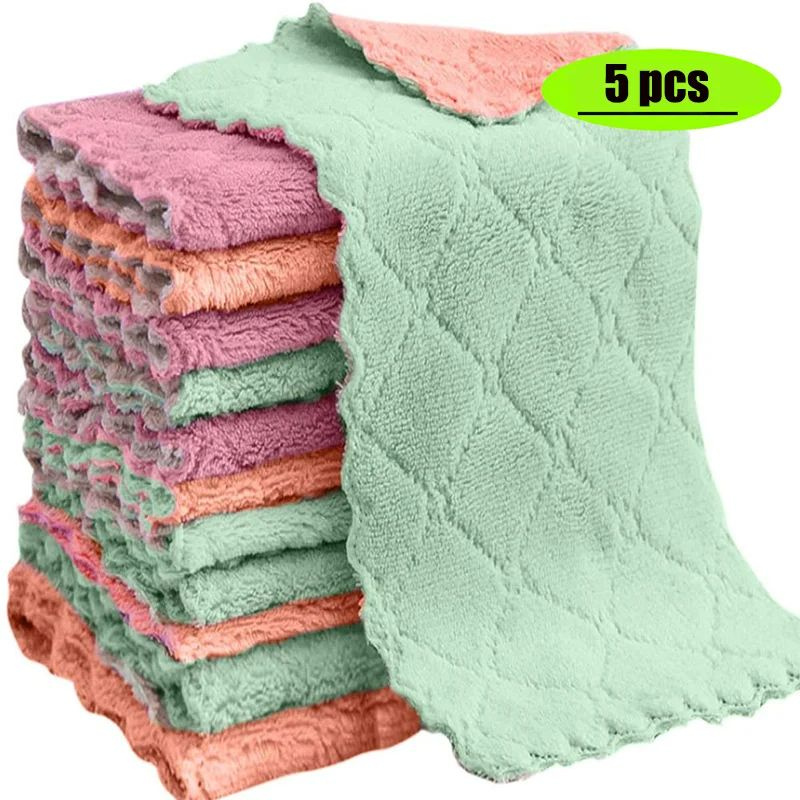 Салфетка махровая ABS пластик 15x25см, 5шт. #1