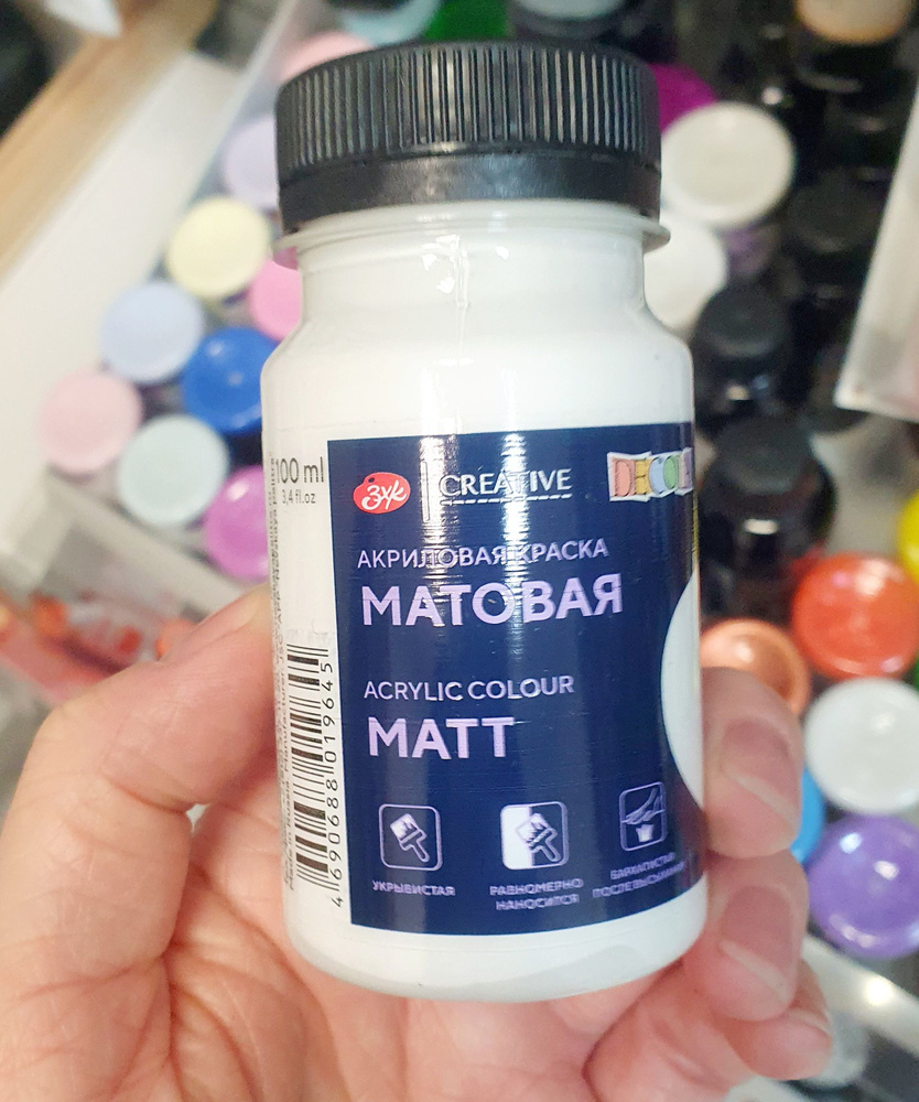 Акрил матовый банка 100 мл Белая, Декола - купить с доставкой по ...