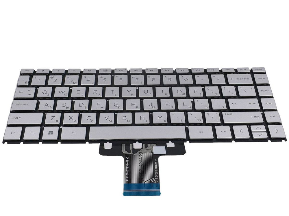 Клавиатура для HP Pavilion 14-ce0019ur ноутбука серебр. с подсветкой ...
