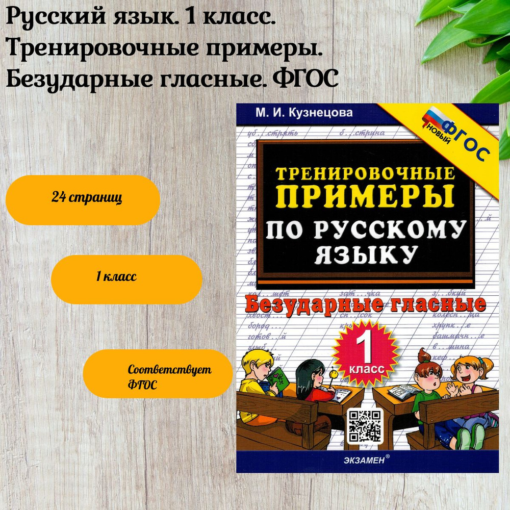 Тренировочные примеры по русскому языку. Безударные гласные. 1 класс. ФГОС  | Кузнецова Марта Ивановна - купить с доставкой по выгодным ценам в  интернет-магазине OZON (262128868)