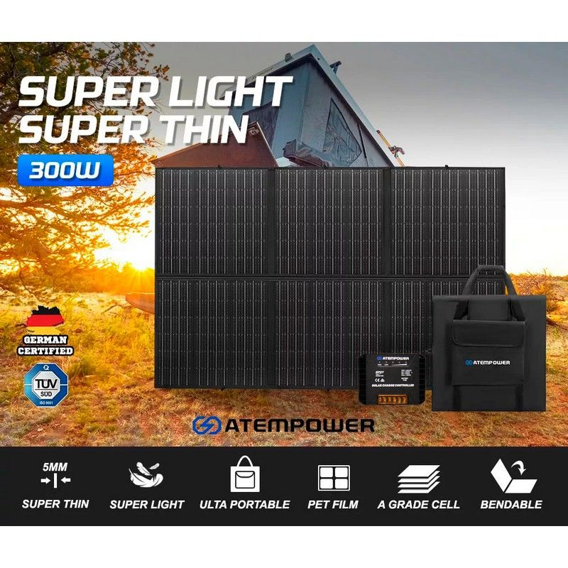 ATEMPOWER Портативная солнечная панель, 300 Вт #1