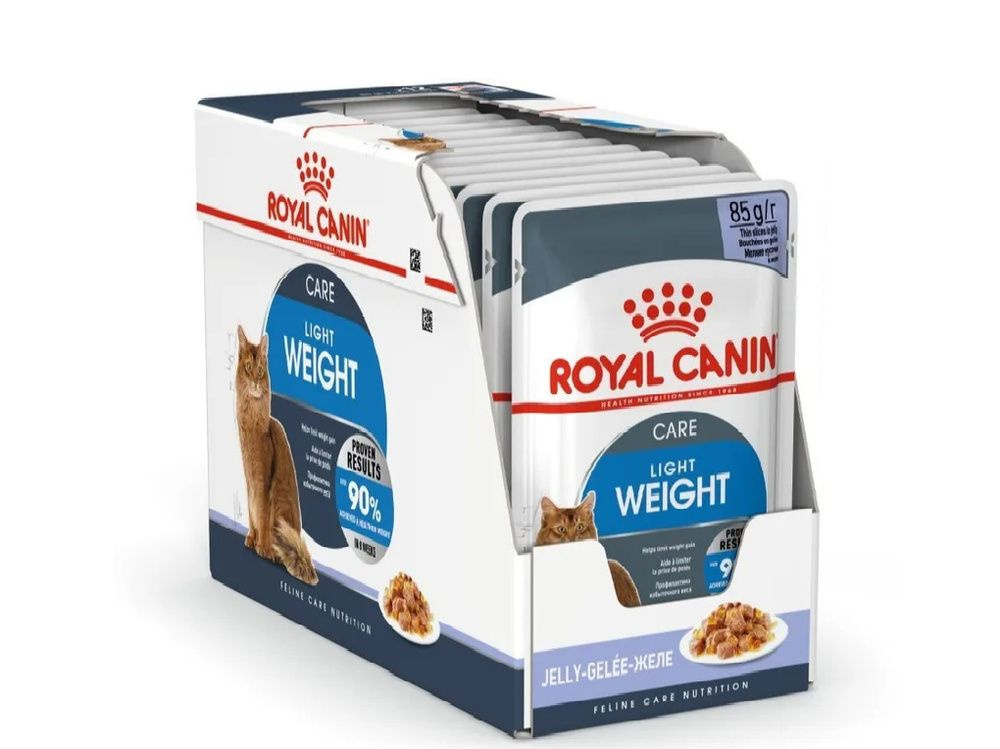 Royal canin Корм влажный для кошек Light Weight Care в желе 12x85г #1