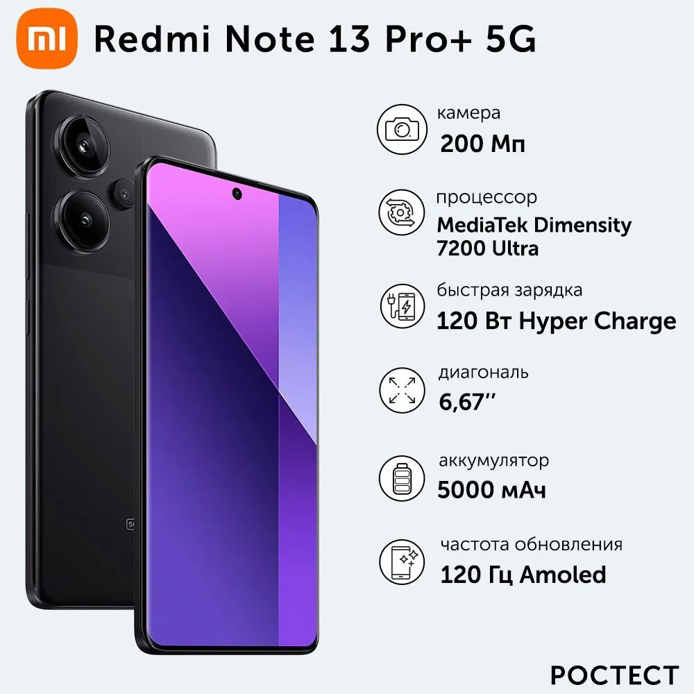 Смартфон Xiaomi Redmi Note 13 - купить по выгодной цене в интернет-магазине  OZON (1544695846)