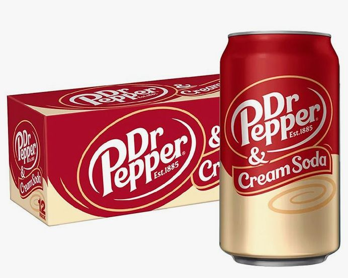 Газированный напиток Dr.Pepper Cream Soda Крем сода США, 355 мл 12шт  #1