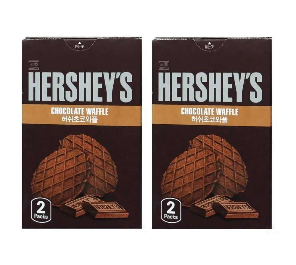 Вафли Hershey's Chocolate waffles, 2 шт по 55 гр (Корея) #1