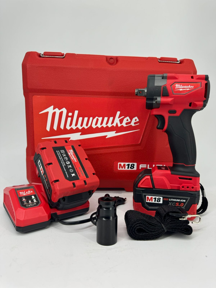 Аккумуляторный гайковерт Milwaukee 18V 390 Nm #1