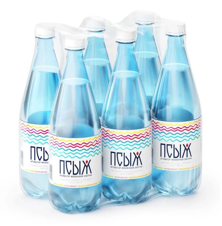 Минеральная вода Псыж газированная 1 л, пэт, 6 шт купить на OZON по ...