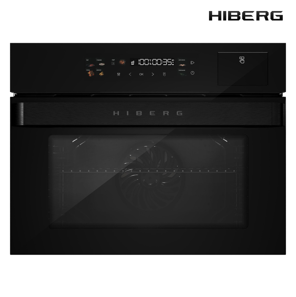 Электрический духовой шкаф HIBERG S-VMF 5515 B SMART с фритюром и функцией  приготовления на пару - купить с доставкой по выгодным ценам в  интернет-магазине OZON (1559988020)