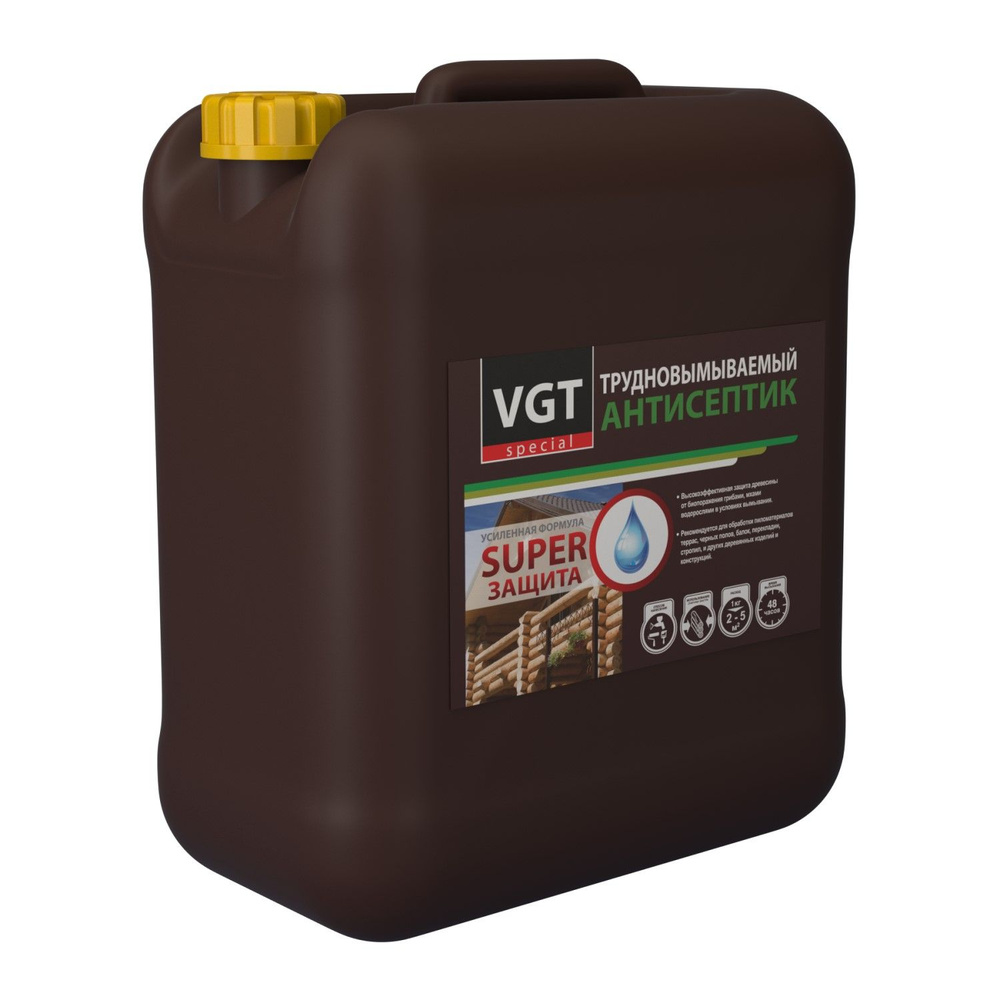 Антисептик трудновымываемый для древесины VGT (10кг) #1