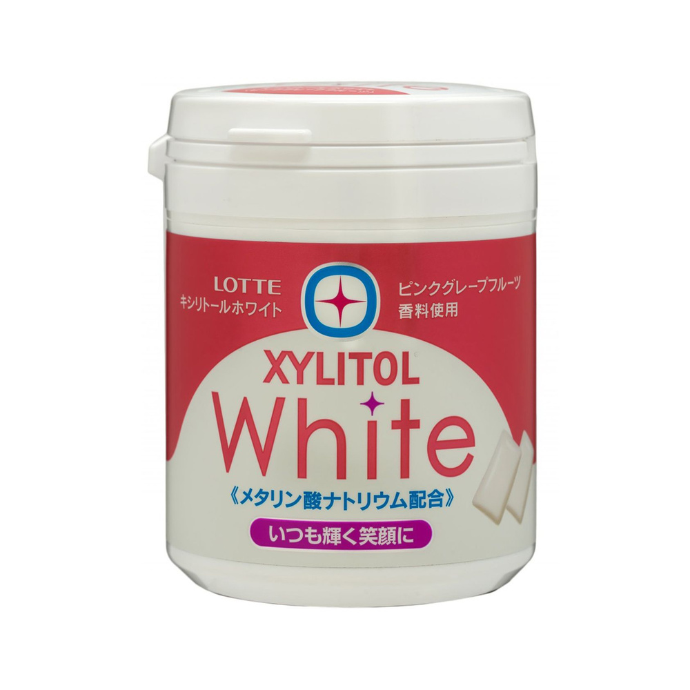 Lotte / Резинка жевательная XylitolGumWhiteBottle, 143г, 6 уп #1