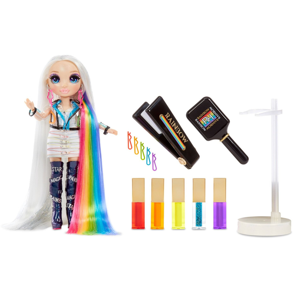 Rainbow High Hair Studio игровой набор с эксклюзивной куклой Amaya Raine 569329  #1