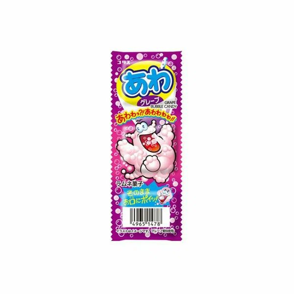 Шипучая конфета Coris - Взрывающиеся и пенящиеся во рту 3 шт., вкус ВИНОГРАД  #1