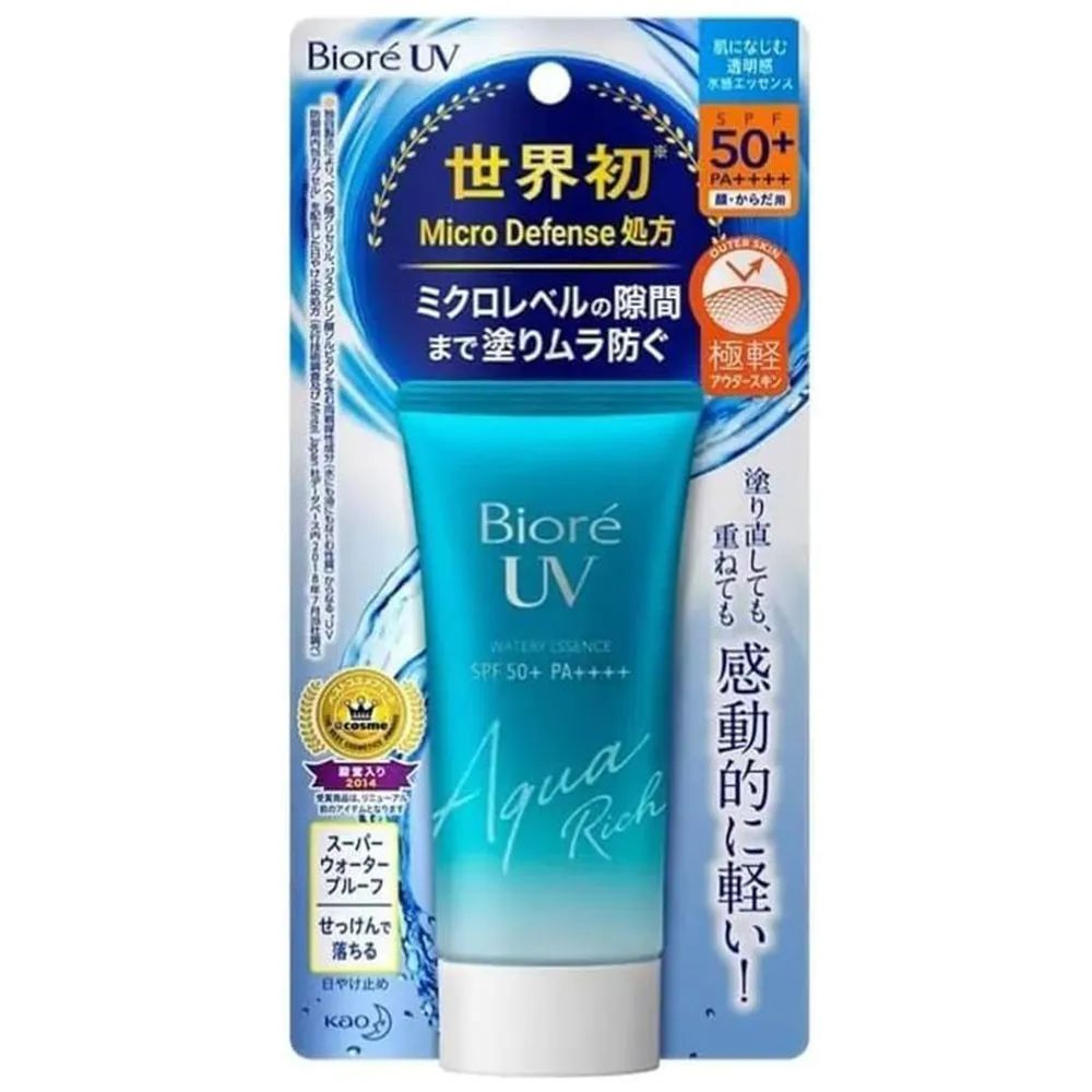 Biore Sarasara UV Aqua Rich Watery Essence Солнцезащитный крем SPF50+ 50г #1