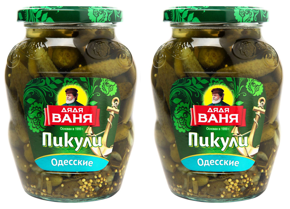 Огурцы Дядя Ваня Пикули одесские 1-4 см 2 штуки по 350 гр ст/б - купить ...