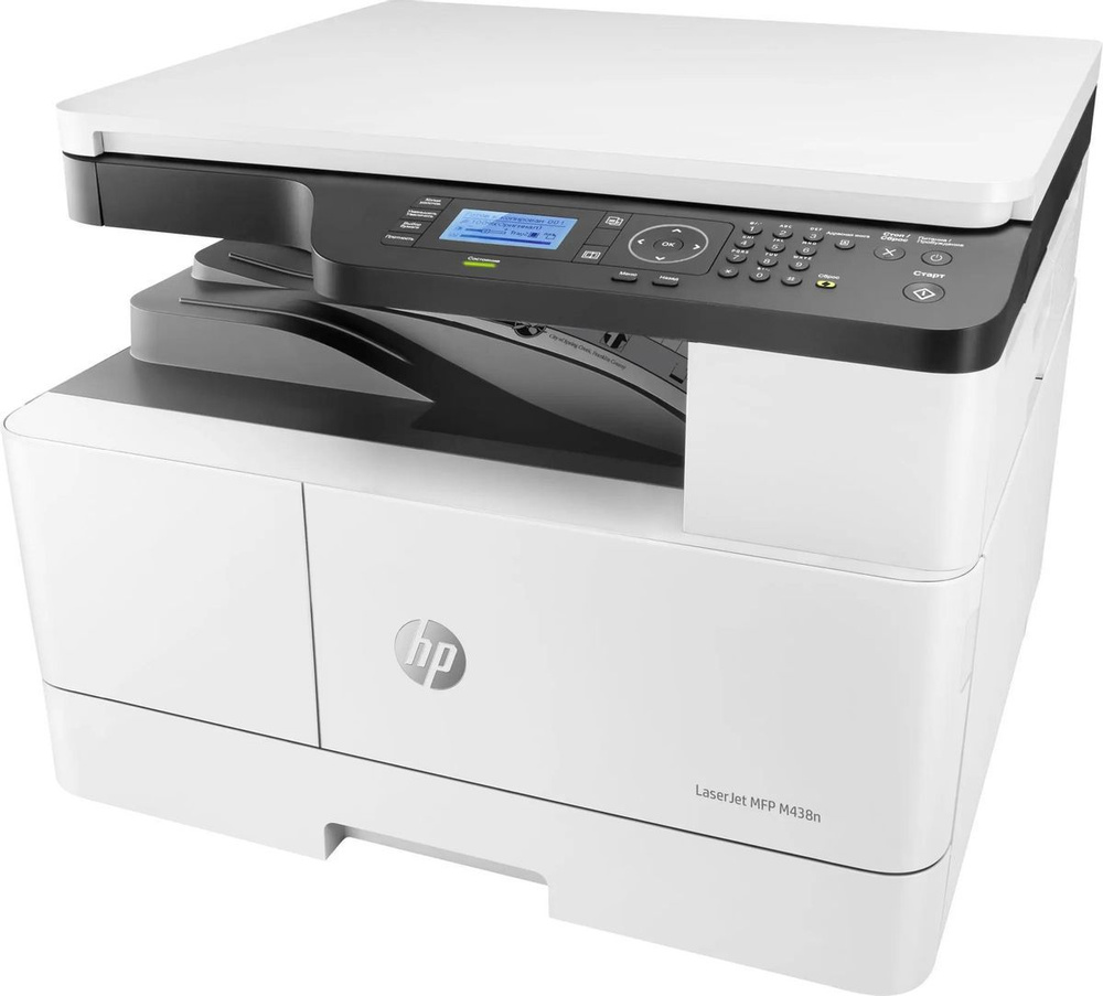 МФУ Лазерное HP лазерный HP LaserJet Pro M438n черно-белая печать, A3, цвет  белый [8af43a] купить по низкой цене в интернет-магазине OZON (1580738565)