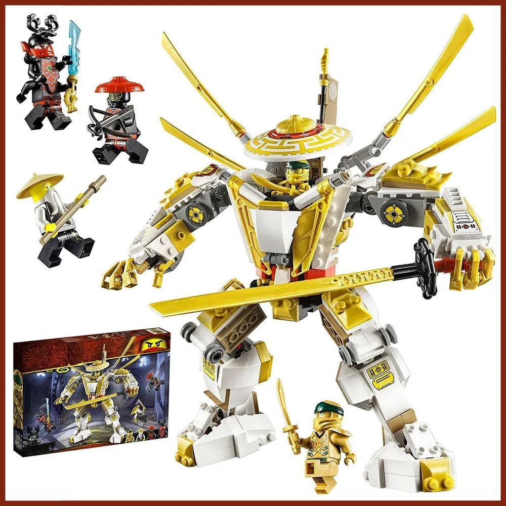 Конструктор Ниндзя Золотой робот, 571 деталь, 44006 - купить с ...