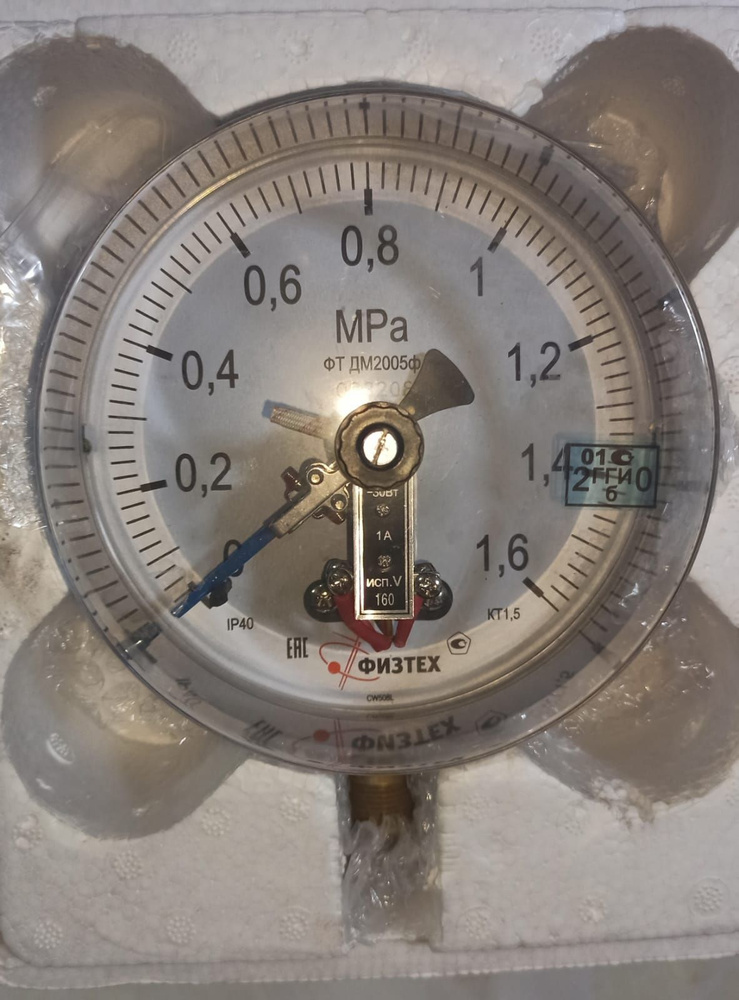Манометр электроконтактный ДМ-2005Ф 1,6мПа (16кгс/см) 160мм - купить по ...