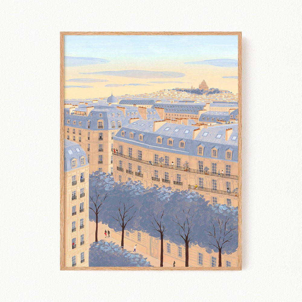 Постер "Les Toits de Paris No1", 30х40 см #1