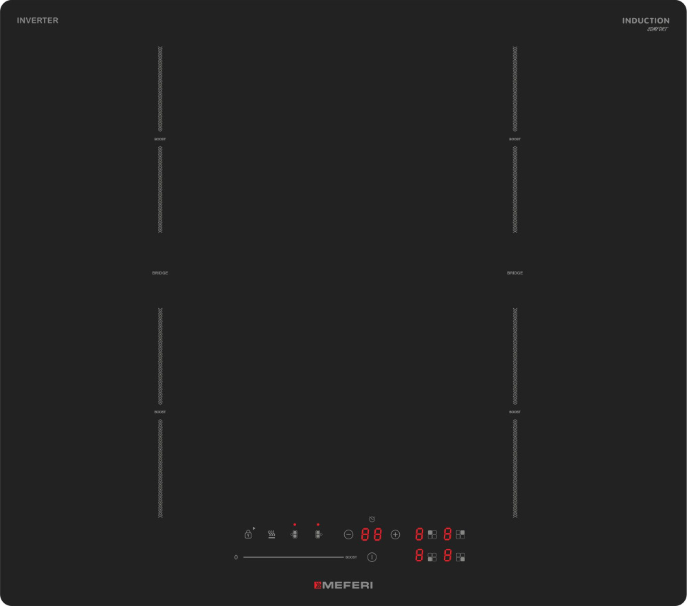 Индукционная варочная панель с инвертором MEFERI MIH604BK COMFORT  #1
