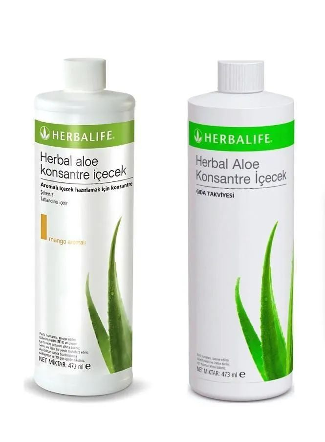 HERBALIFE Набор напитков для похудения 1 Алоэ Манго 1 Алоэ Вера ...