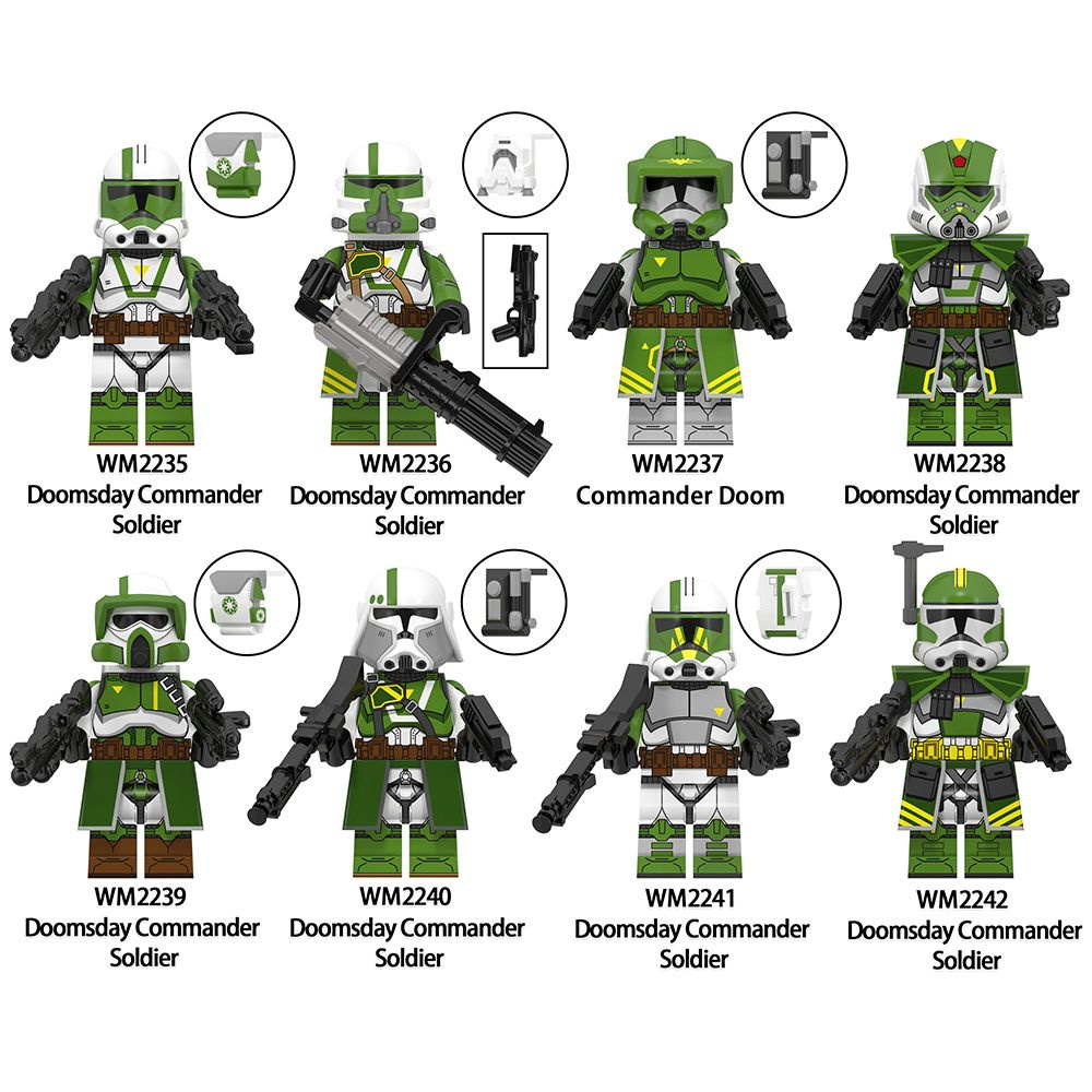 Набор минифигурок Звездные войны Командир Судного дня Солдат Клон-десант Сержант Капитан 8шт WM6125  #1