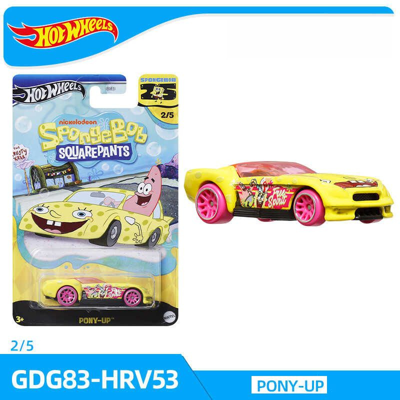 Машинка коллекционная Mattel Hot Wheels 2024 GDG83 Губка Боб Квадратные Штаны-PONY-UP  #1