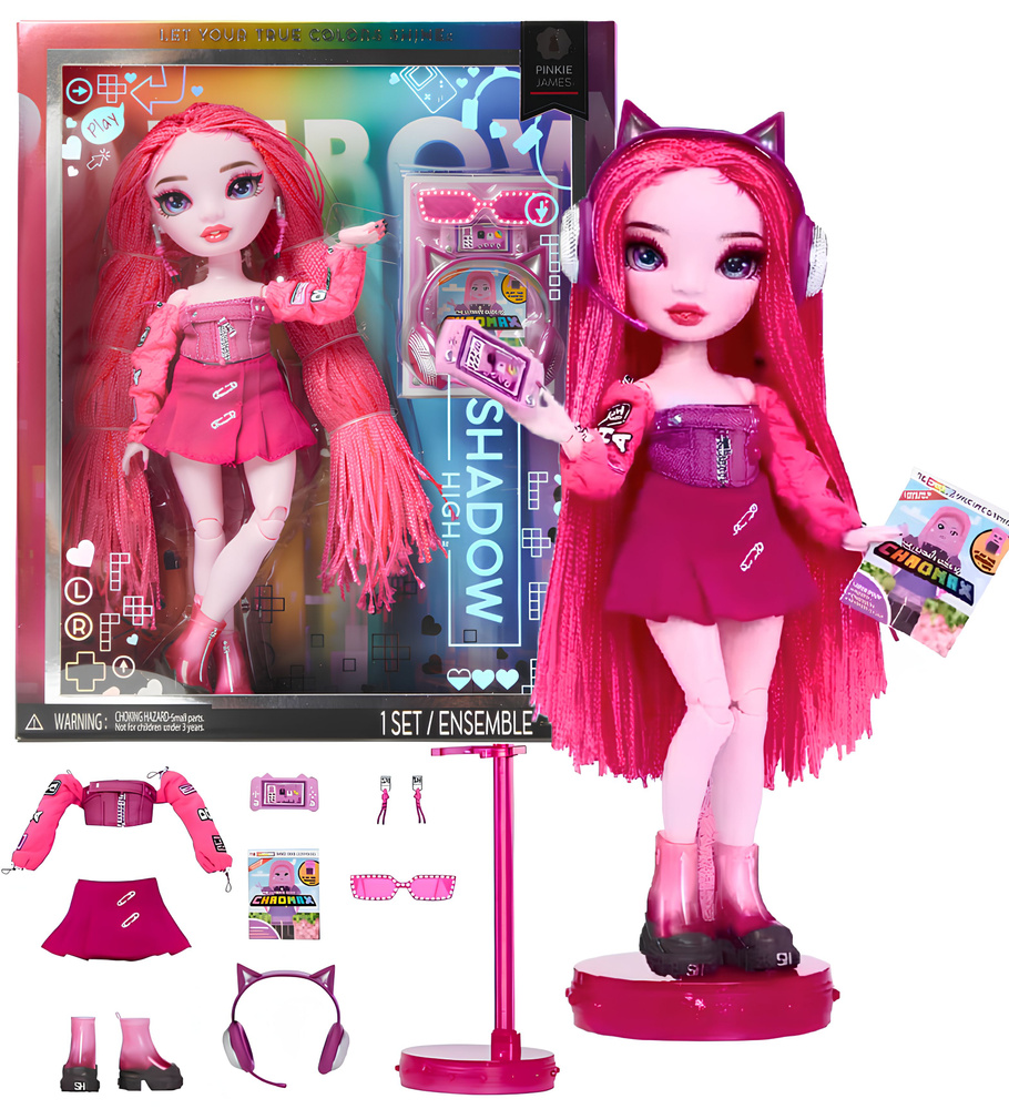 Кукла Рейнбоу Хай Модная кукла Пинки Джеймс / Rainbow High Shadow High Pinkie James Fashion Doll Series #1