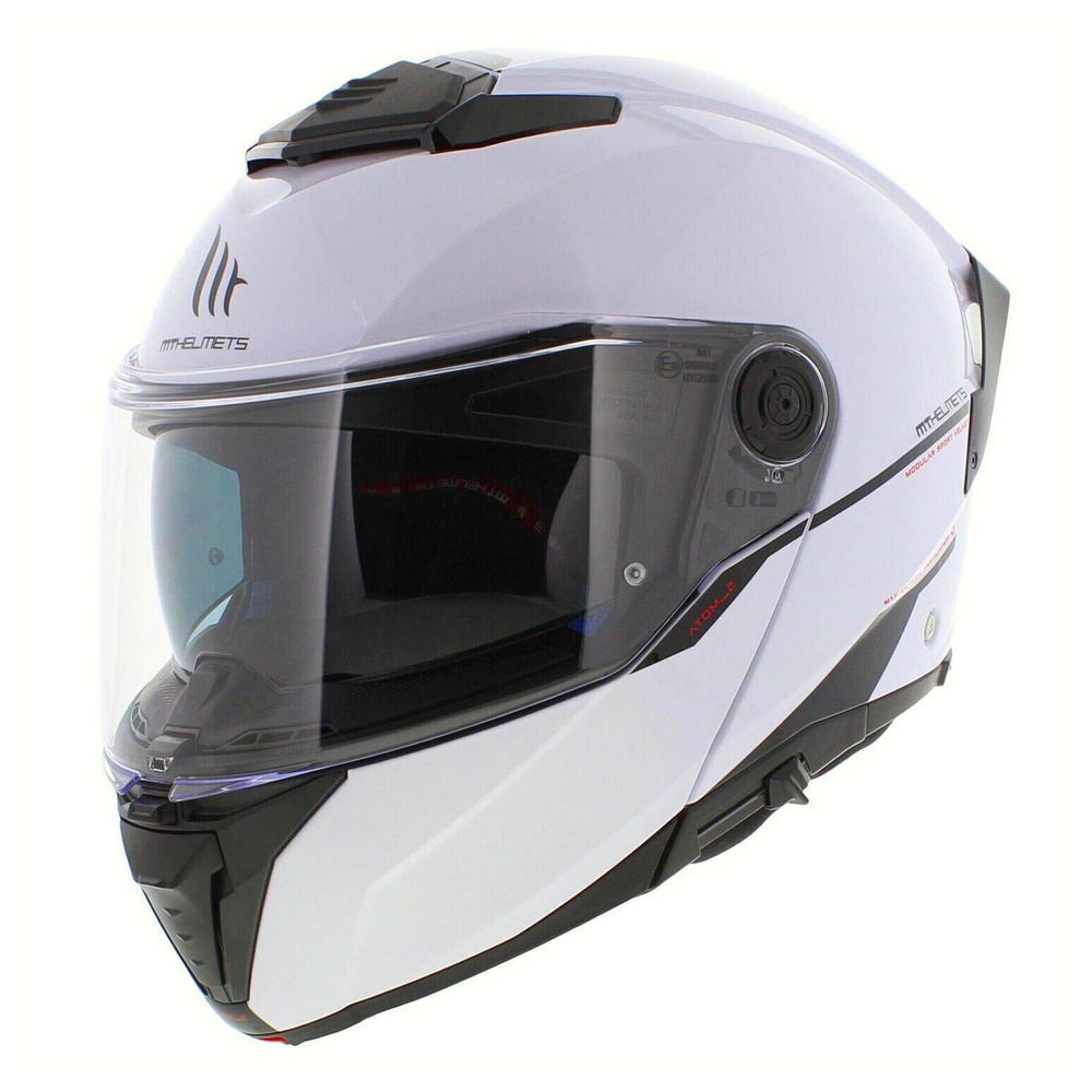 Шлем MT ATOM 2 SV SOLID (XXL, Gloss White) #1