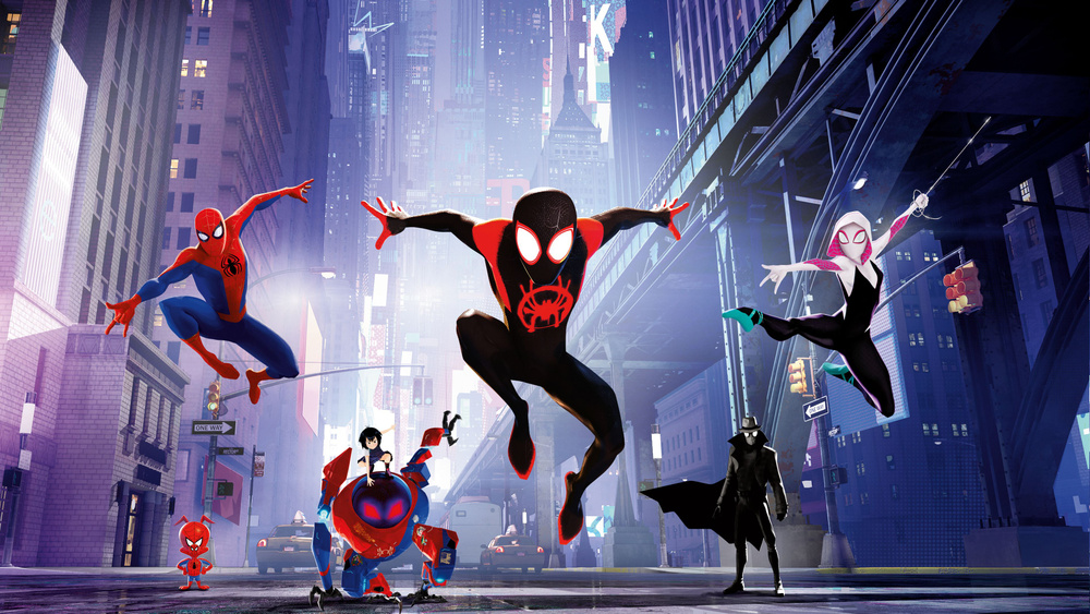 Постер ""Человек-паук: Через вселенные" / "Spider-Man: Into the Spider-Verse"", 50 см х 30 см  #1