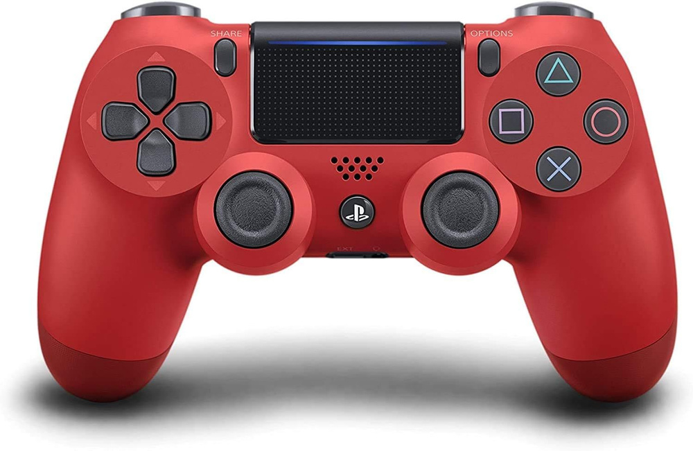 PlayStation Геймпад Беспроводной Джойстик Dualshock 4 Controller Wireless V2 (Magma Red), Bluetooth, #1