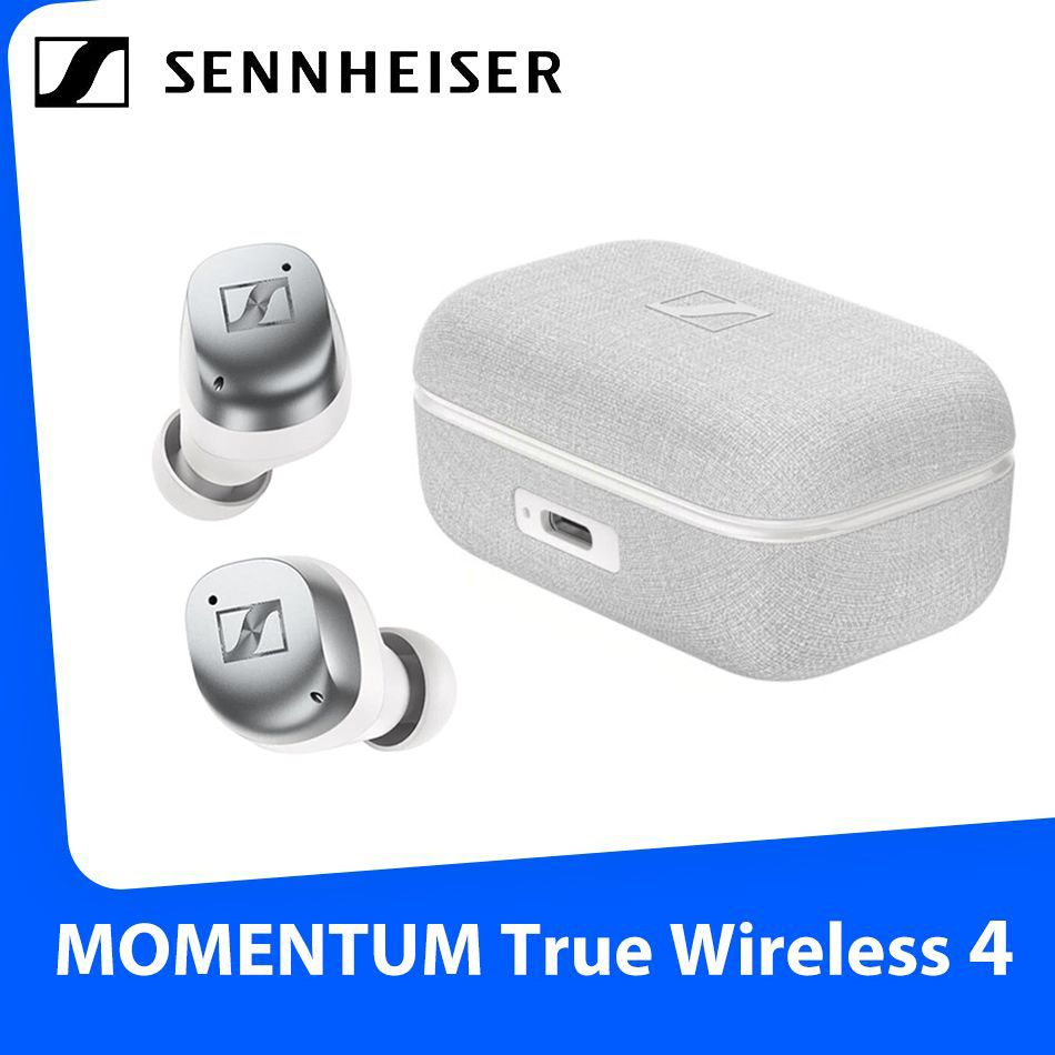 Sennheiser Наушники беспроводные с микрофоном Sennheiser Momentum True Wireless 4, USB Type-C, белый, #1