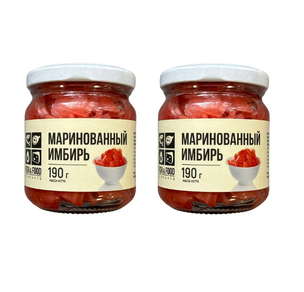  Fish & Food Имбирь маринованный 110г. 2шт. #1