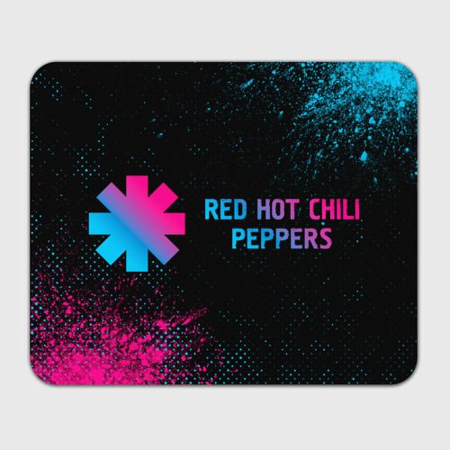 Red Hot Chili Peppers - neon gradient по-горизонтали Коврик для мыши #1