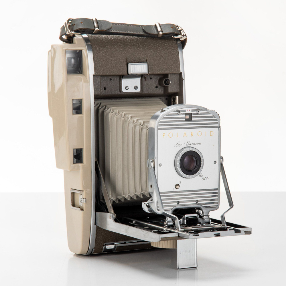 Фотоаппарат винтажный Polaroid Land Camera 800, пластик, стекло