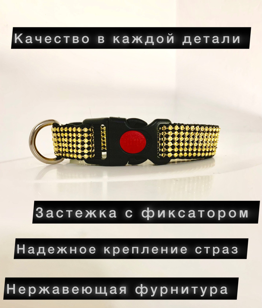Ошейник со стразами. Красивый ошейник. Декоративный. Украшение для ...