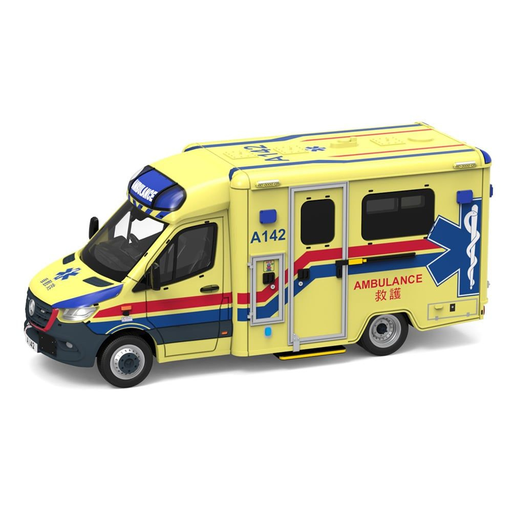 Tiny 1 76 Mercedes Benz Sprinter FL HKFSD Ambulance A142 City 70 Diecast Scale Model Car