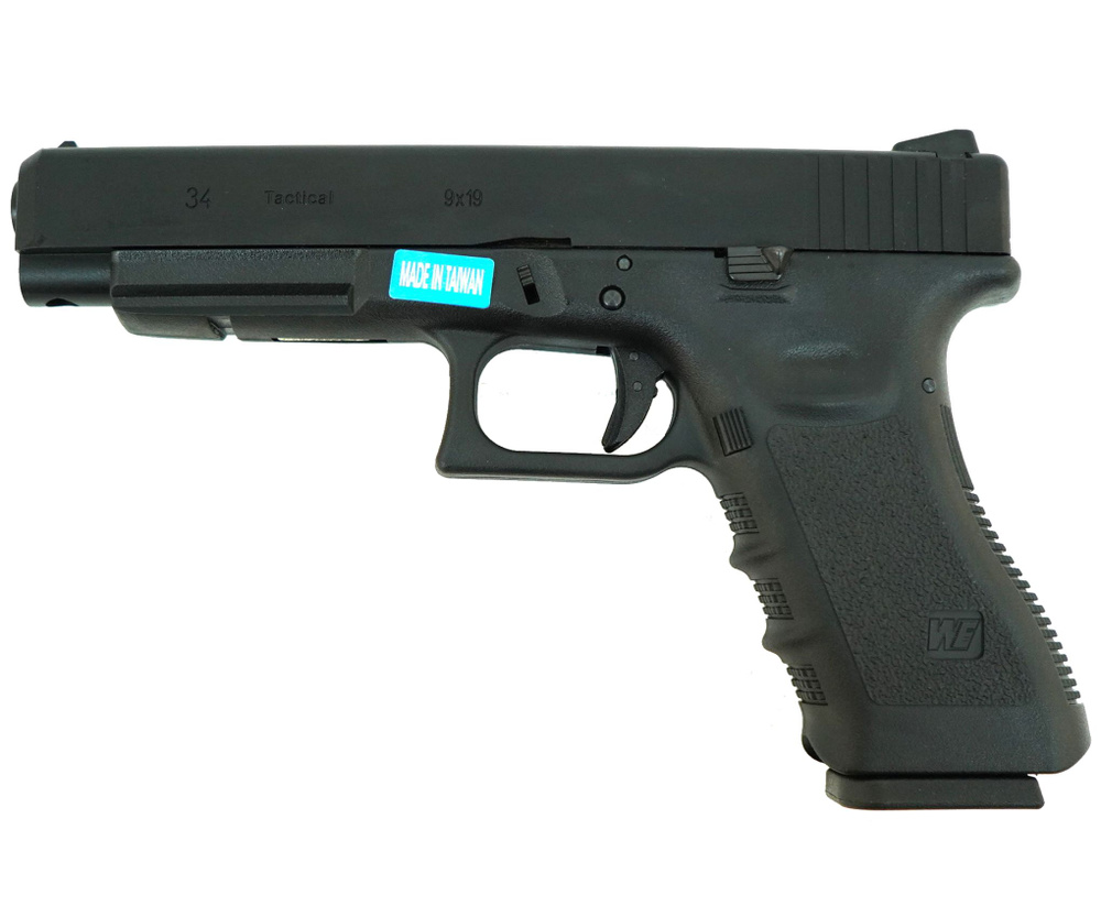 Страйкбольный пистолет WE Glock-34 Gen.3 Black (WE-G008A-BK) #1